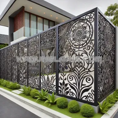 Transformasi Hunian Jogja Dengan Pagar Laser Cutting.